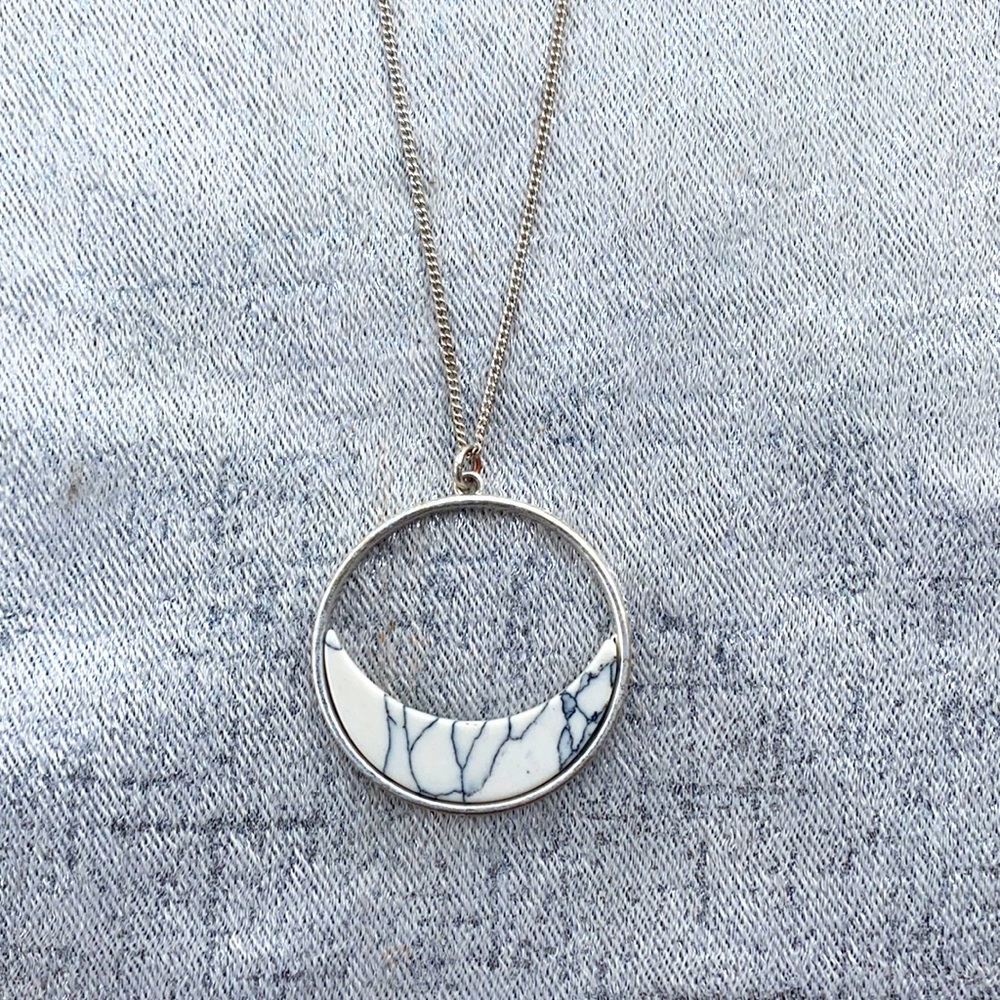 Natural Stone Pendant Necklace